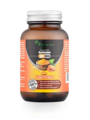 Suplement diety Panacea Labs Kurkuma turmeric Kurkumina curcumin kurkuma kapsułki 35,7 g 60 szt.