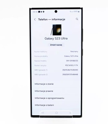 TELEFON SAMSUNG GALAXY S23 ULTRA 12/512GB BEZ BLOKAD