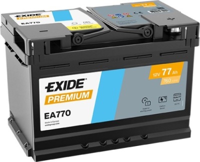Аккумулятор exide premium 77ah ea770 70ah 74ah 72ah фото №1