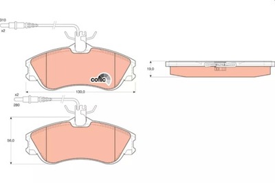 КОЛОДКИ HAM. CITROEN P. BERLINGO/XSARA 96- Z ДАТЧИКОМ