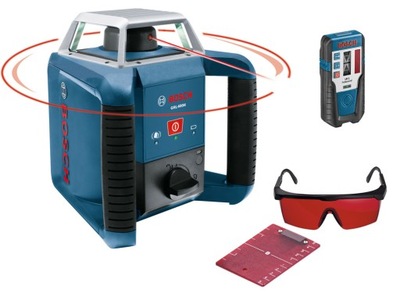 BOSCH GRL 400 H laser obrotowy + LR1 400m