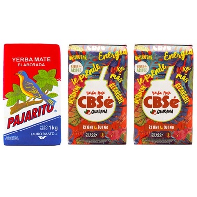 Yerba Mate 2x CBSe Energia 0,5kg + Pajarito 1kg