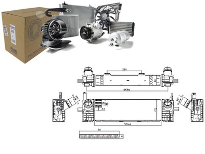 ИНТЕРКУЛЕР BMW X3 G01 F97 X4 G02 F98 2.0D 2.0DH 08.17- NISSENS