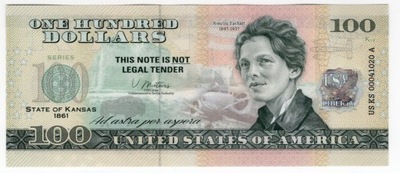 USA - Commemorative Dollar – 100 dolarów, Kansas