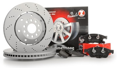 ZIMMERMANN DISCOS ZAPATAS PARTE DELANTERA A4 B9, A5, A6 C8, A7, Q7, Q8, TOUAREG 375MM  