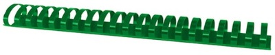Grzbiety do bindowania A4 45mm 50szt zielone