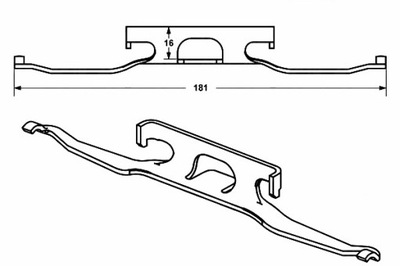 KOMPLEKTAS MONTAVIMO TRINKELIŲ MERCEDES SPRINTER 2-T (90 