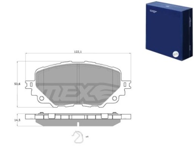 Тормозные колодки тормозные mazda mx-5 iv 15- перед tomex brakes фото №1