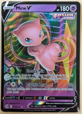 Karta Pokemon TCG Mew V (113/264) Fusion Strike