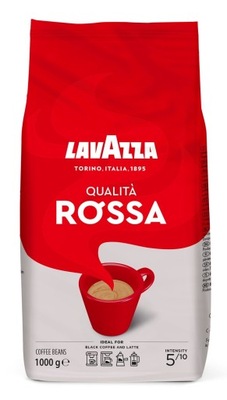 Lavazza Rossa kawa ziarnista 1kg ORGINALNA WŁOSKA
