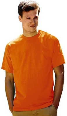 Koszulka T-shirt Fruit of the LOOM Orange XL