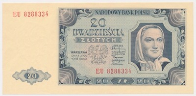 3338. 20 zł 1948 - EU - st. 2+