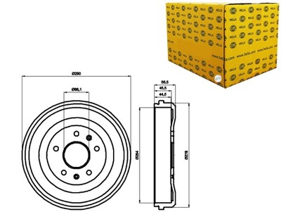 BEBNY DE FRENADO 2SZT. FREELANDER L314 FREELANDER SOFT TOP L314 HELLA  