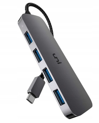 Hub USB-C UNI 4 porty usb 3.0 ADAPTER PRZEJSCIÓWKA