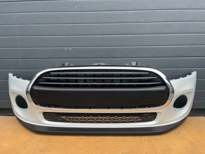 Mini f55 f56 f57 бампер передній white silver a62 фото №1