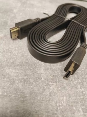 009844 KABEL HDMI - HDMI PŁASKI 3M CZARNY