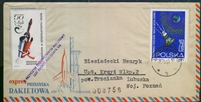 Przesyłka Rakietowa 1965 r - Warszawa -
