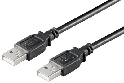 MicroConnect USB2.0 A-A 0,5m M-M, Black
