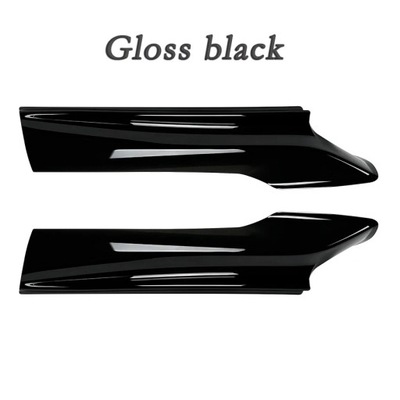 GLOSS BLACK CAR FRONT BUMPER LIP SPOILER SIDE DIFFUSER SPLITTER BODY~60116  