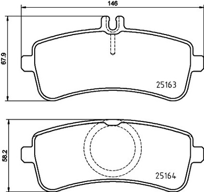 ZAPATAS DE FRENADO BREMBO P 50 132  