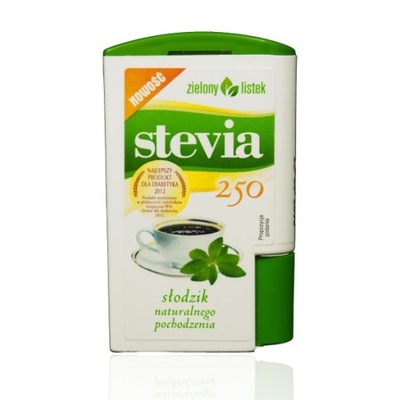 ZIELONY LISTEK Stevia 250 tabletek (ZIELONY LISTEK