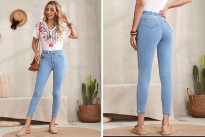 SHEIN SPODNIE JEANSOWE RURKI DAMSKIE 36 S EDA