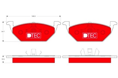 TRW ZAPATAS DE FRENADO CERÁMICOS PARTE DELANTERA AUDI A1 A3 SEAT CORDOBA IBIZA  