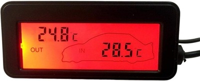 Cyfrowy termometr DC 12 V, cyfrowy termometr do