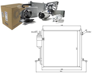 NISSENS CONDENSADOR DE ACONDICIONADOR MITSUBISHI L 200 2.  