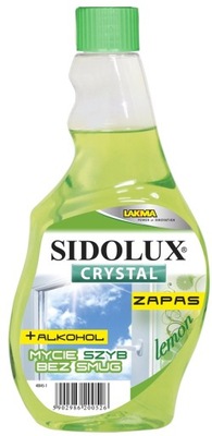 Sidolux Crystal płyn do mycia szyb i luster zapas LEMON 500 ml