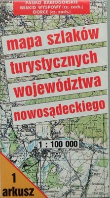 MAPA SZLAKÓW Województwa nowosądeckiego