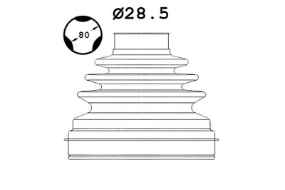 Sasic защита шарнир перед внутри nissan qashqai i qashqai ii фото №1