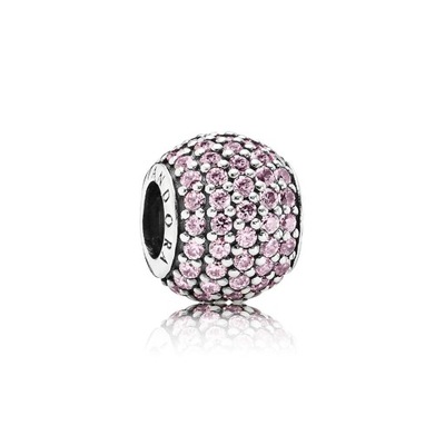 Charms Pandora - Różowe pave 791051PCZ