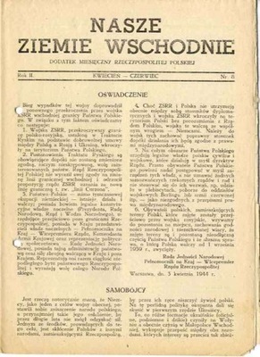 Nasze Ziemie Wschodnie nr 8 kwi-czer 1944