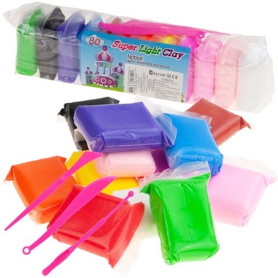 PIANKOLINA PLASTELINA GLINA POLIMEROWA PIANKA MASA PLASTYCZNA 12SZT