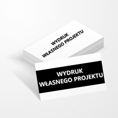 Wizytówki własny projekt wydruk 1000 szt dwustronne