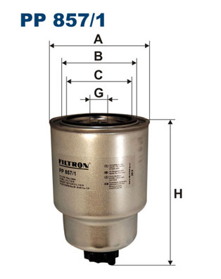 FILTRO COMBUSTIBLES FILTRON PP857/1 PP8571  