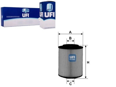 UFI FILTRAS ALYVOS G1549 FA5641ECO 2290 OE6496 