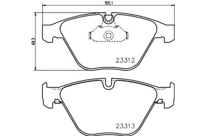 КОЛОДКИ ГАЛЬМІВНІ HELLA PAGID 34116781873 341123392