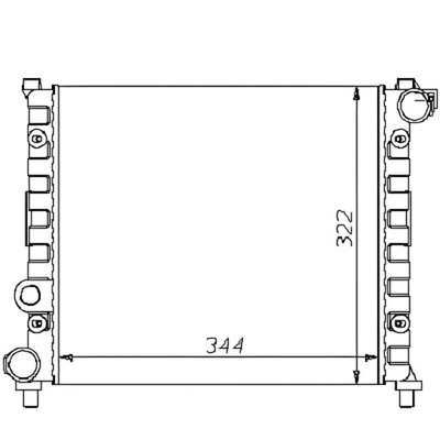 Diederichs 8133106 радиатор, система охлаждение двигателя фото №1
