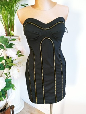 elegancka sukienka mała czarna r 36 - 38