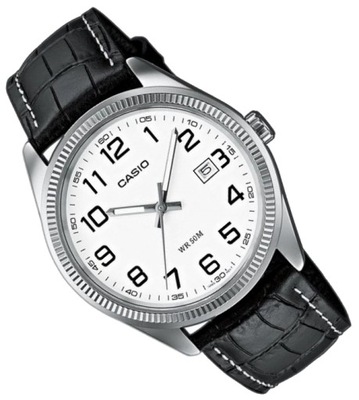 Męski zegarek na pasku Casio MTP-1302L + GRAWER