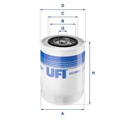 FILTRO ACEITES UFI 23.108.01  