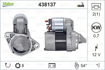 VALEO 438137 СТАРТЕР НОВЫЙ