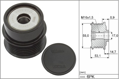 SPRZEGIELKO GENERADOR INA 535 0326 10  