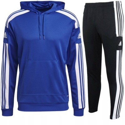 ADIDAS DRESY MĘSKIE SQUADRA BLUZA SPODNIE komplet - XL