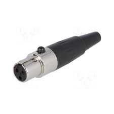 Gniazdo mikrofonowe XLR 3pin mini na przewód