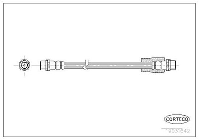 CORTECO ПАТРУБОК ТОРМОЗНОЙ ПЕРЕД AUDI A4 B6 PHA490