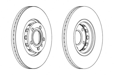 FERODO ДИСКИ ТОРМОЗНЫЕ ТОРМОЗНЫЕ 2 ШТУКИ. ПЕРЕД AUDI 100 C4 A4 B5 A4 B6 A4 B7 A4