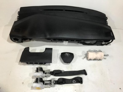 Toyota corolla e16 приборная панель консоль подушка безопасности подушки безопасности ремни оригинал демонтаж фото №1